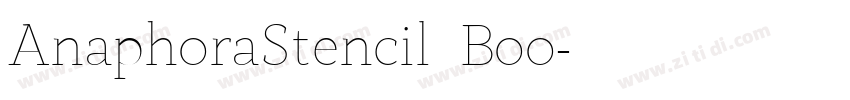 AnaphoraStencil  Boo字体转换